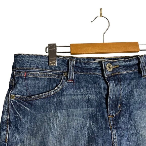 Tommy Hilfiger Women's Medium Indigo Mini Denim Skirt - Picture 2 of 8